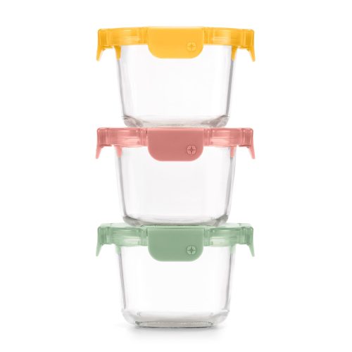 Color Lock? Glass 2 Cup Round 6pc Set